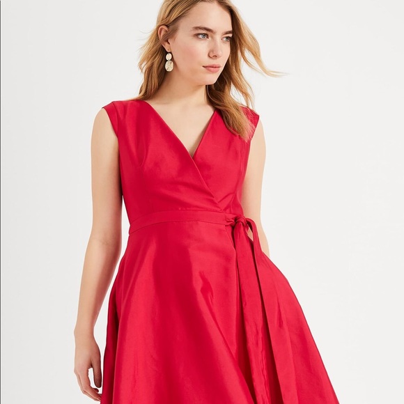 Antonio Melani Red Fit Flare Midi dress size 0 - Picture 2 of 13